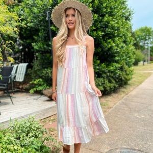 Rails Multicolor Striped Midi Dress